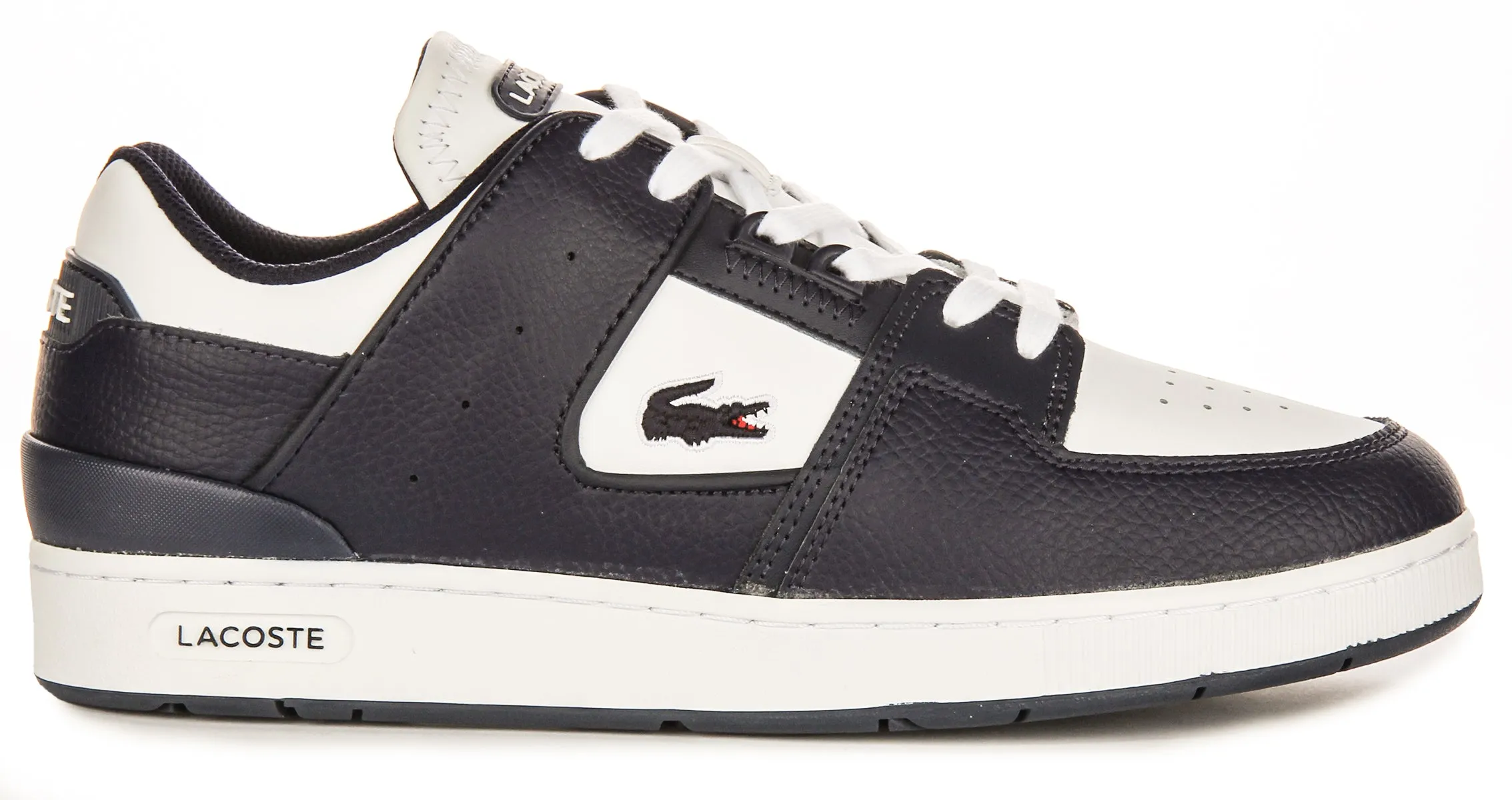 Lacoste Court Cage In Navy White For Men Side Support