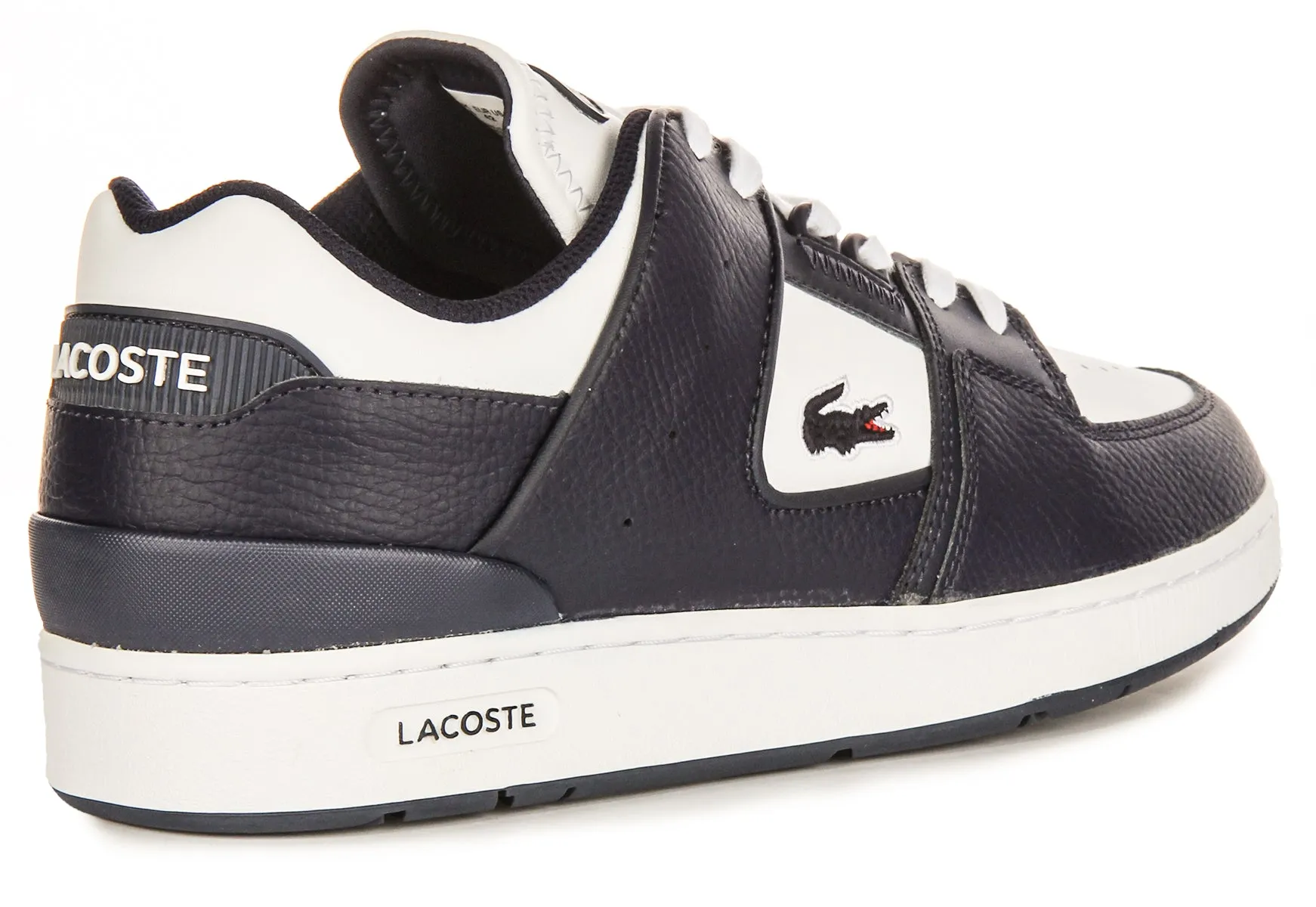 Lacoste Court Cage In Navy White For Men Side Support