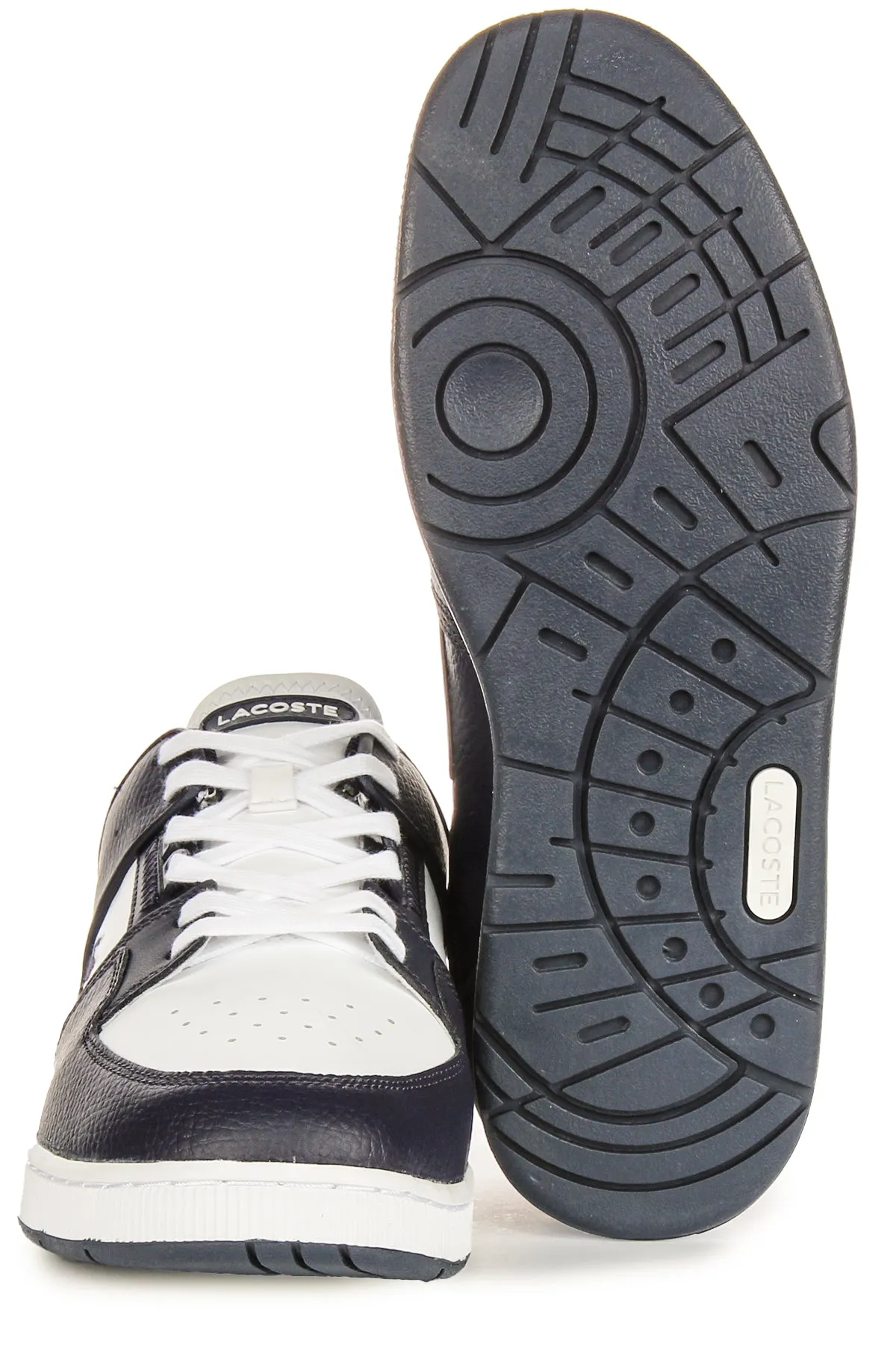 Lacoste Court Cage In Navy White For Men Side Support