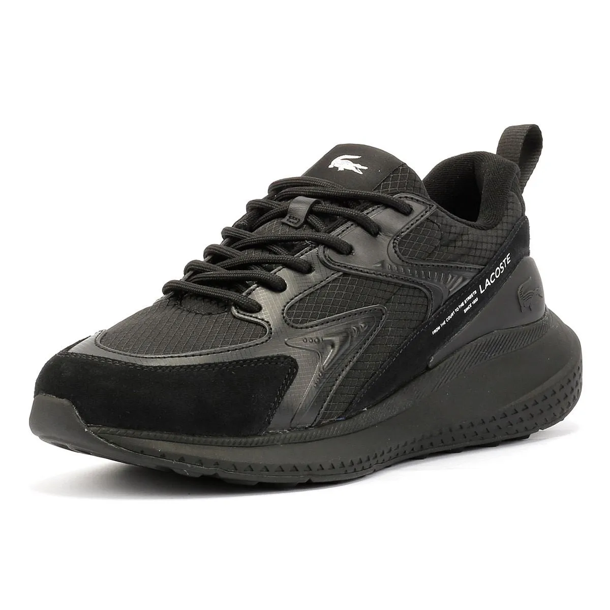 Lacoste L003 Evo Men's Black Trainers Shock Flow