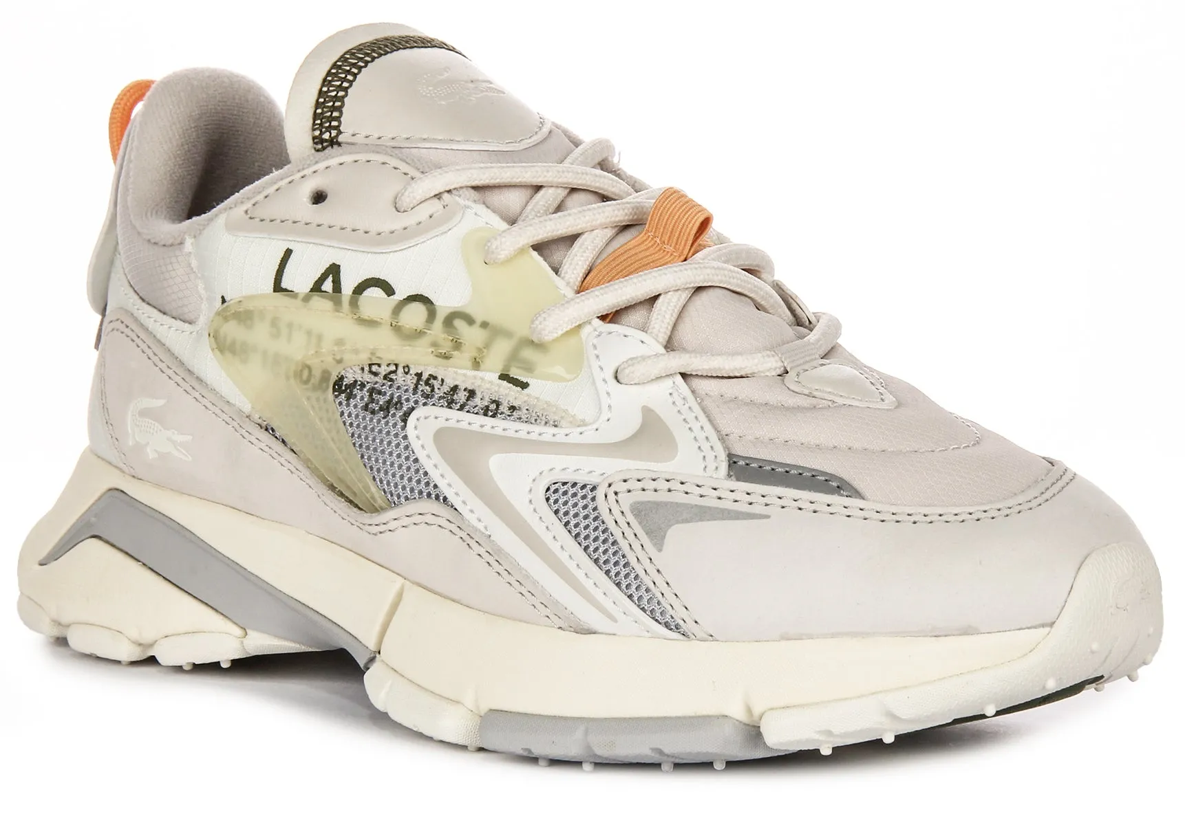 Lacoste Loo3 Neo Tech In Off White For Men No Friction Support Layer