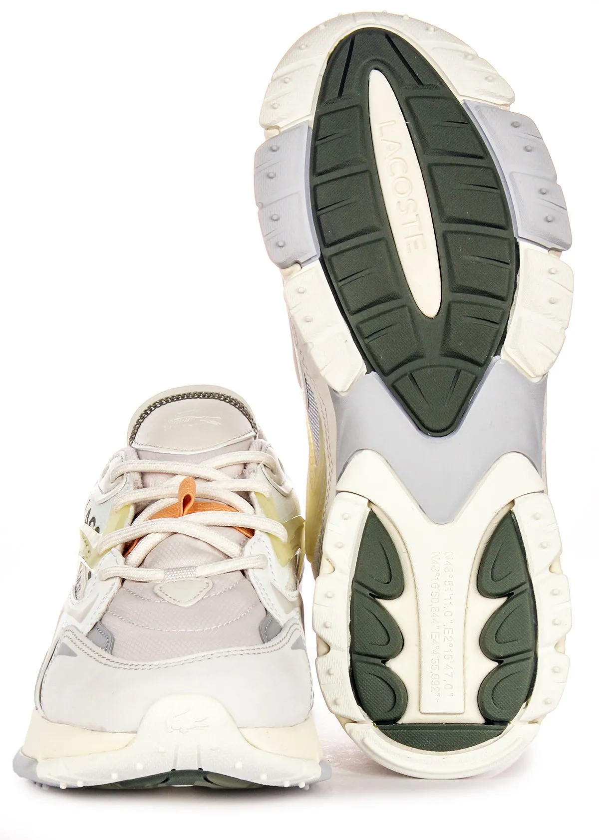 Lacoste Loo3 Neo Tech In Off White For Men Feather Light