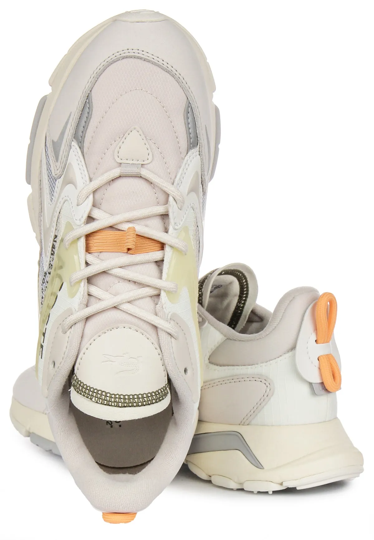 Lacoste Loo3 Neo Tech In Off White For Men Feather Light