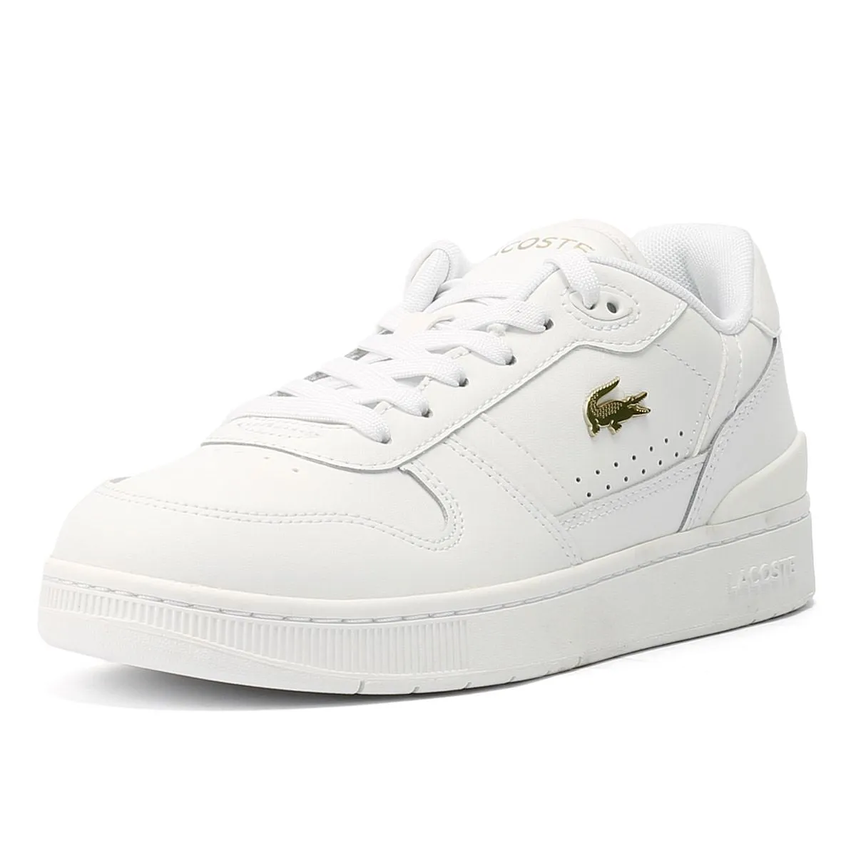 Lacoste T-Clip Leather Women's White Trainers Ergonomic Design