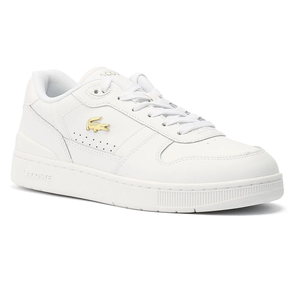 Lacoste T-Clip Leather Women's White Trainers Ergonomic Design