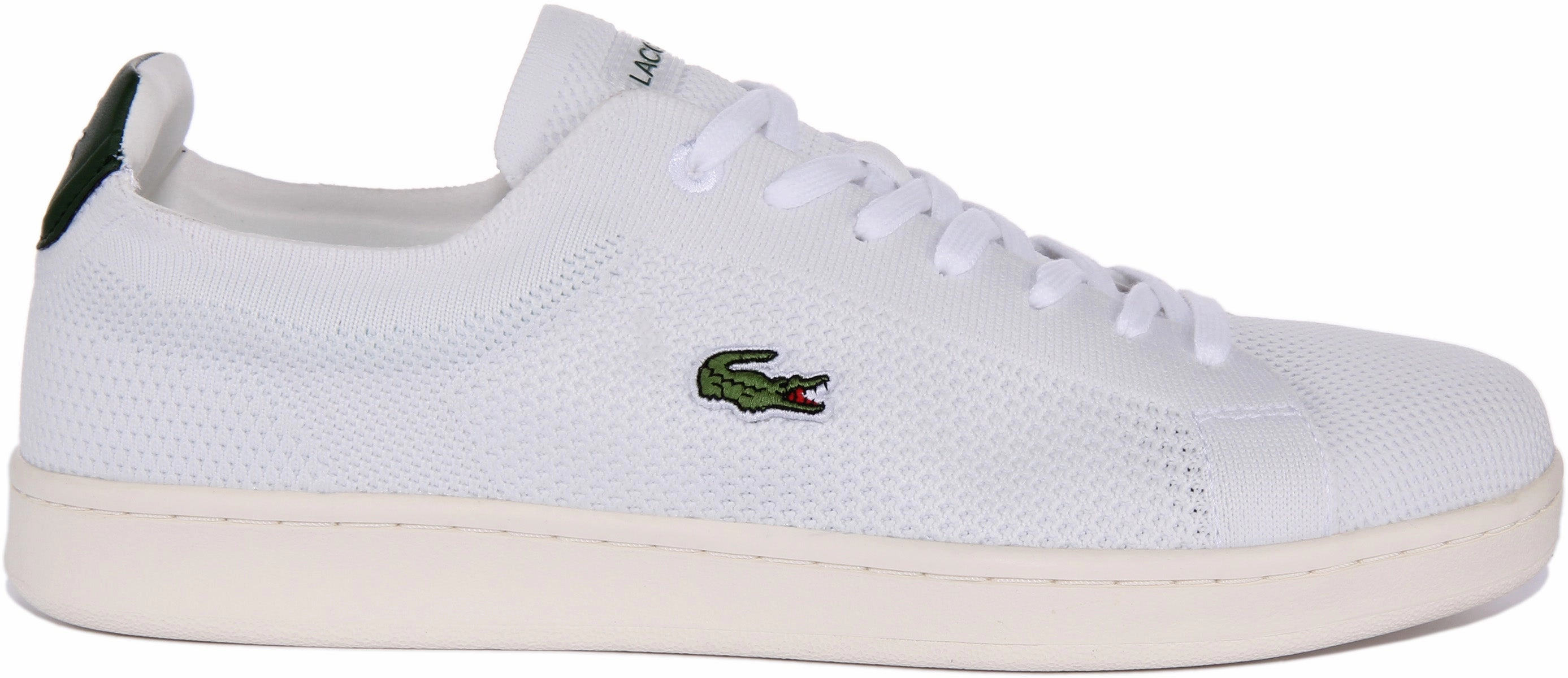 Lacoste Carnaby Piquee In White Green For Men Impact protection