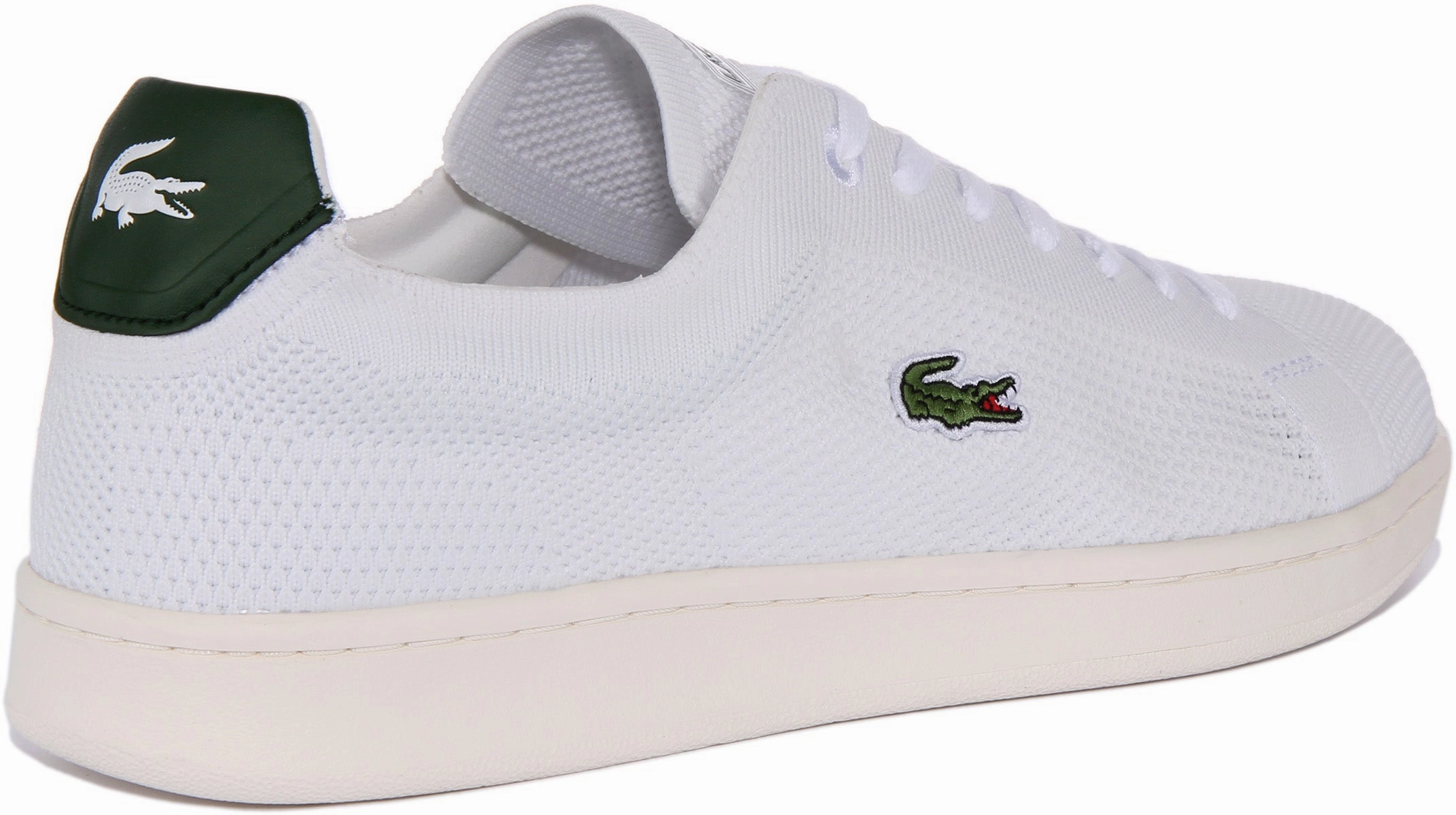 Lacoste Carnaby Piquee In White Green For Men Impact protection