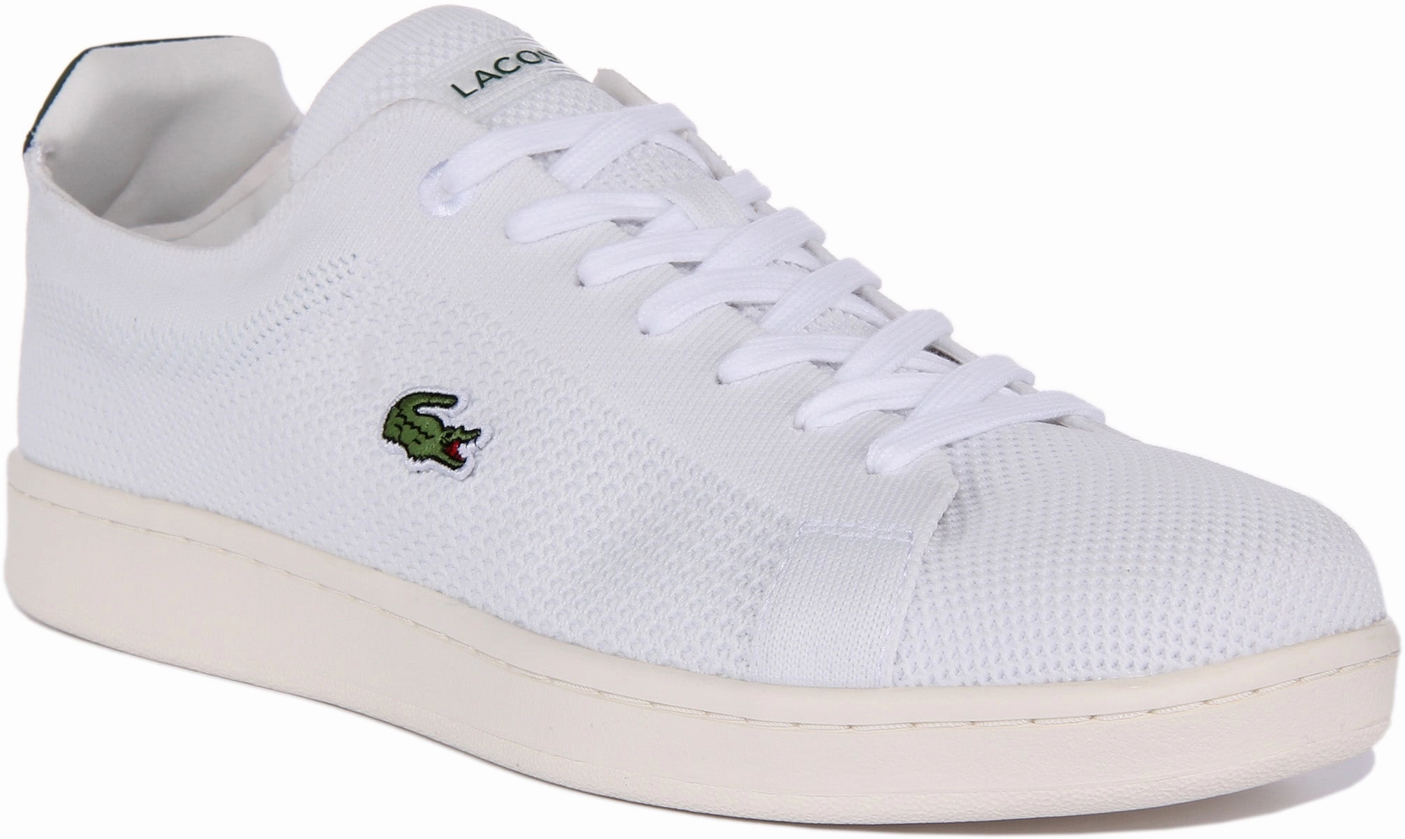 Pro Level Cardio Motion Lacoste Carnaby Piquee In White Green For Men