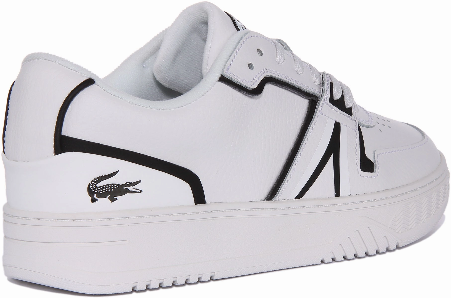 Lacoste L001 123 7 In White Black For Men Fit Lock