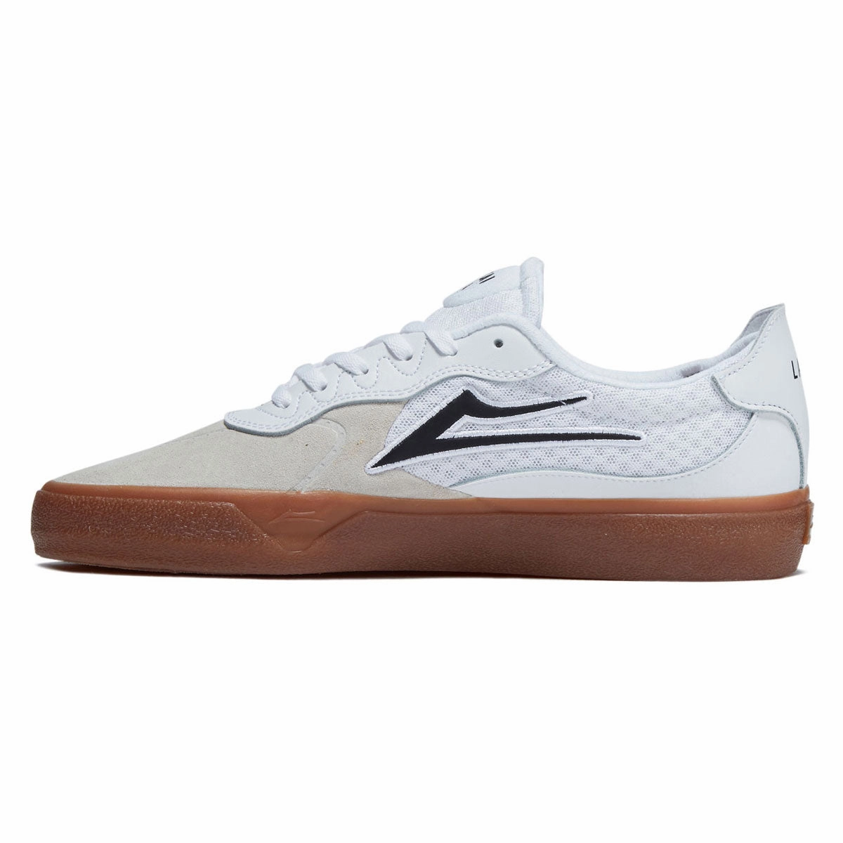 Lakai Essex Shoes - White/Gum Leather Anti Slip