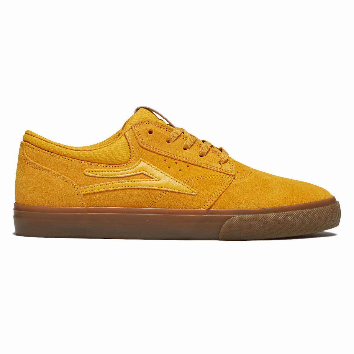 Lakai Griffin Shoes - Yellow/Gum Suede Luxury Wear