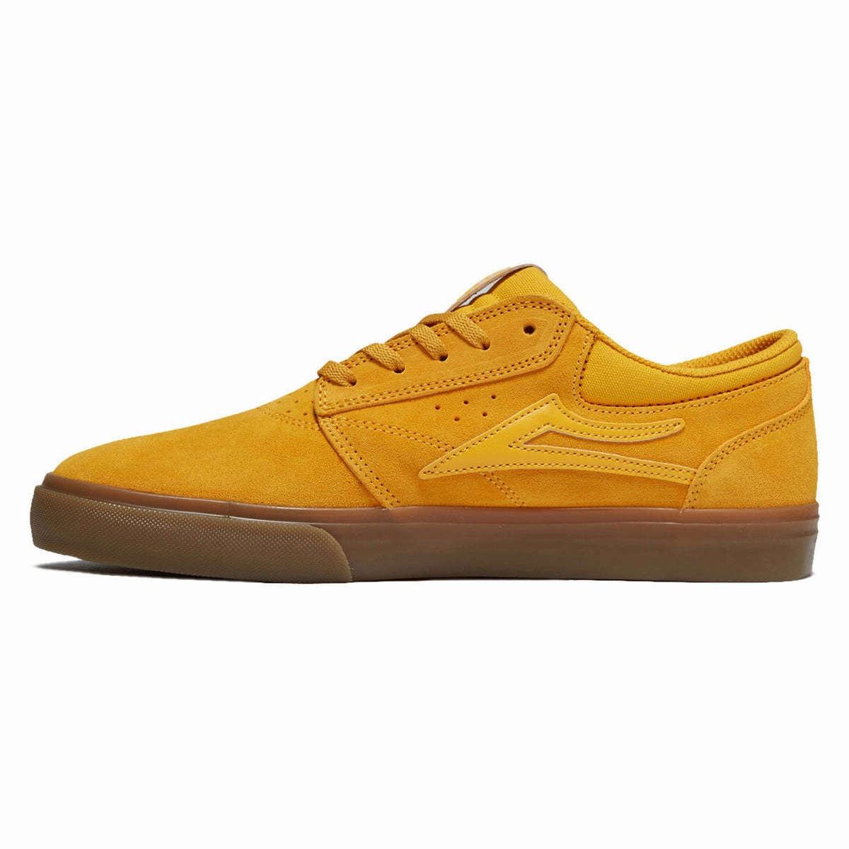 Lakai Griffin Shoes - Yellow/Gum Suede Flexible Step