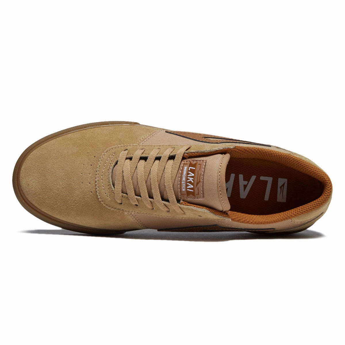 Lakai Manchester Shoes - Tan/Gum Suede Daily Flex
