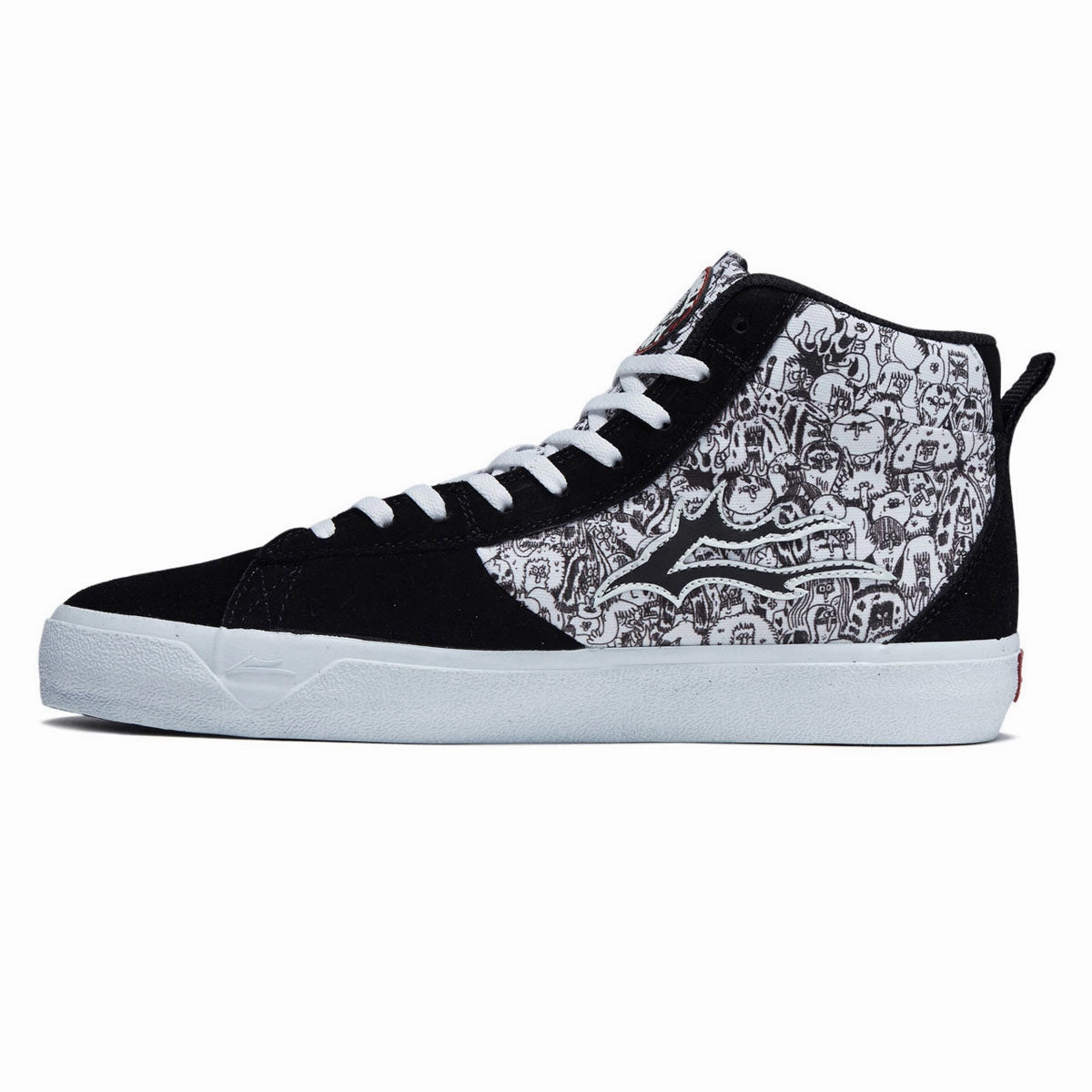 Lakai Newport Hi Shoes - Black Suede Step Guard