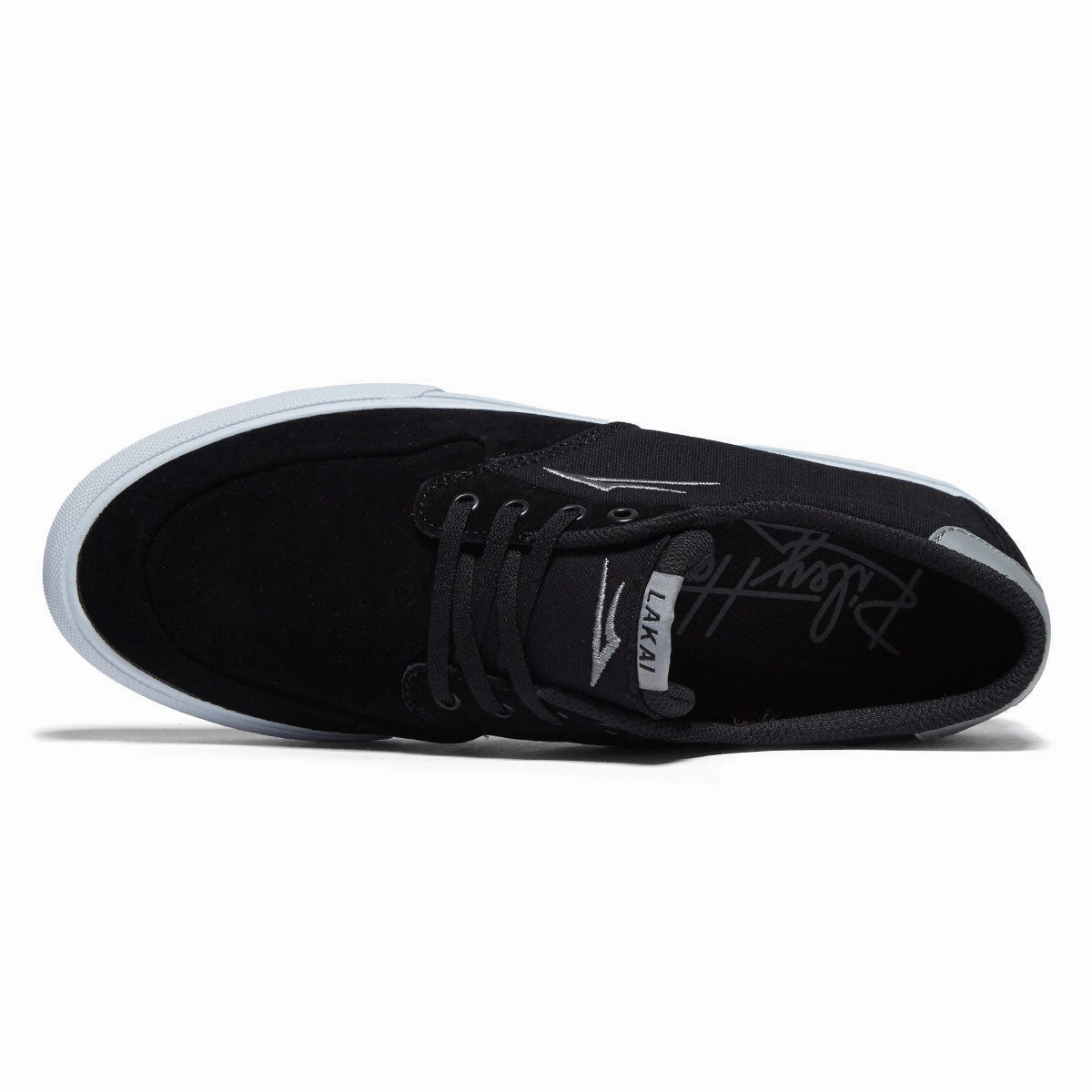 Lakai Riley 3 Shoes - Black/Grey Suede Secure Grip