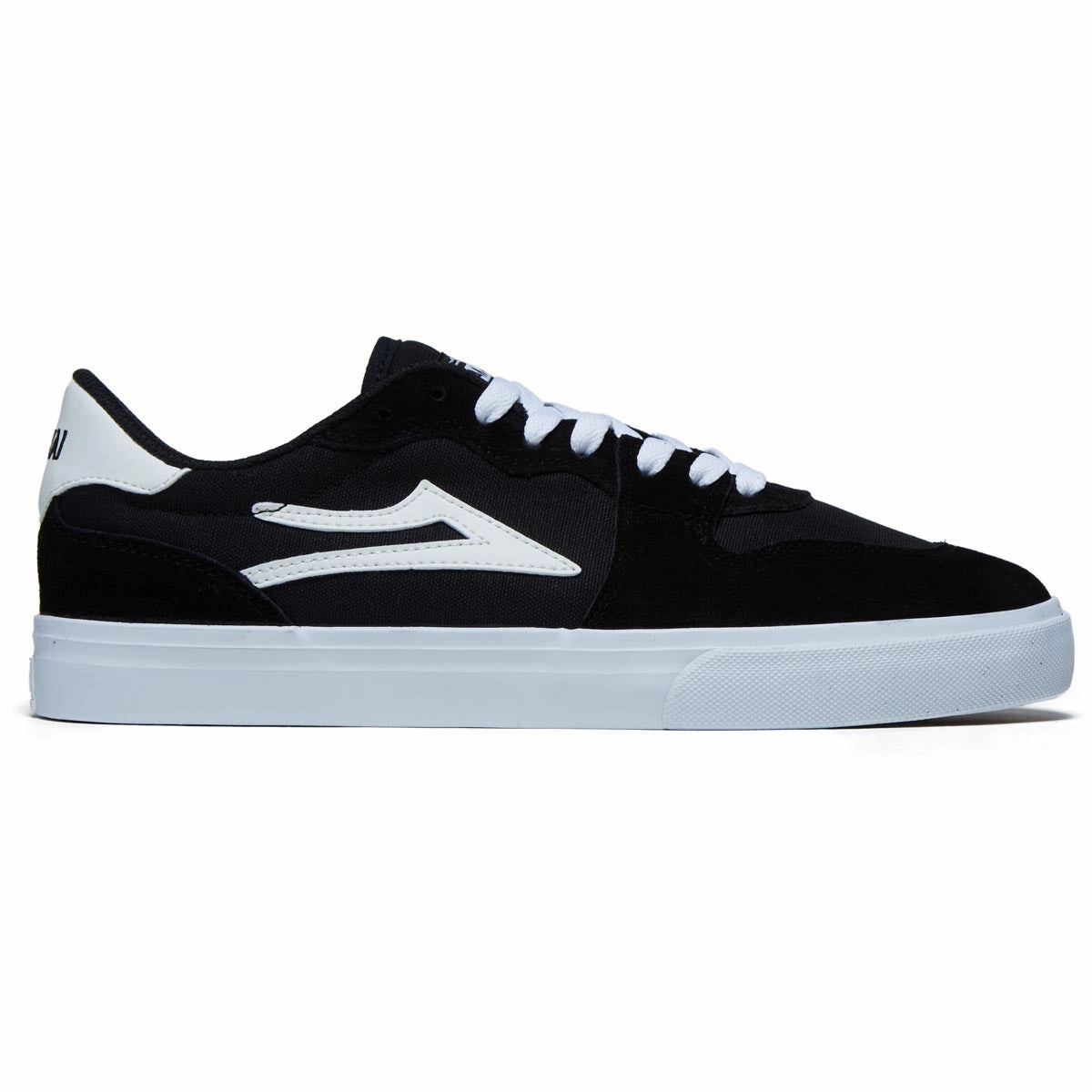 Lakai York Shoes - Black/White Suede Outdoor Leisure Heritage Style