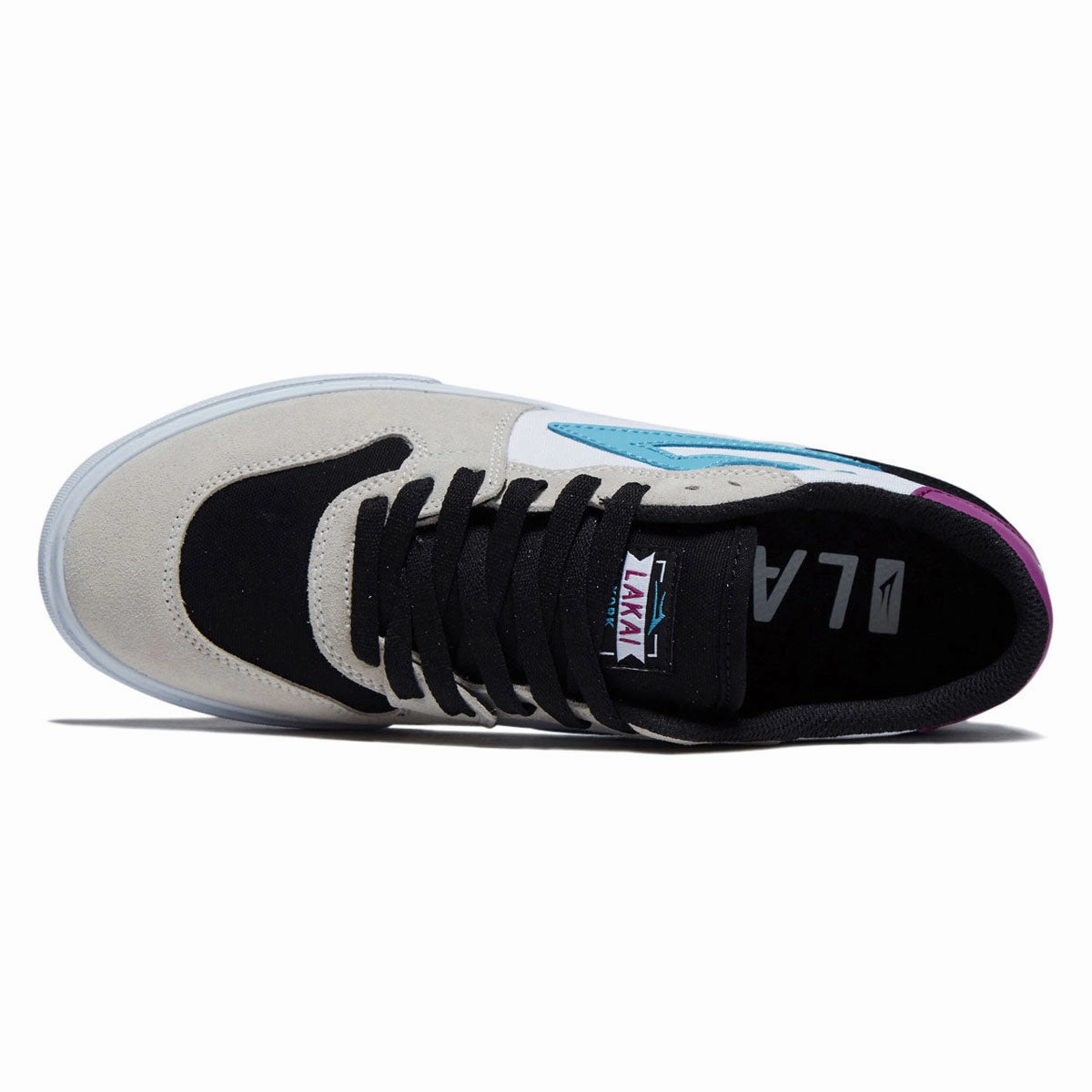 Lakai York Shoes - White/Black Suede Quick Step