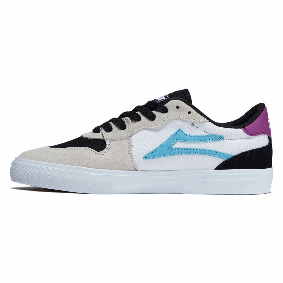Lakai York Shoes - White/Black Suede Quick Step