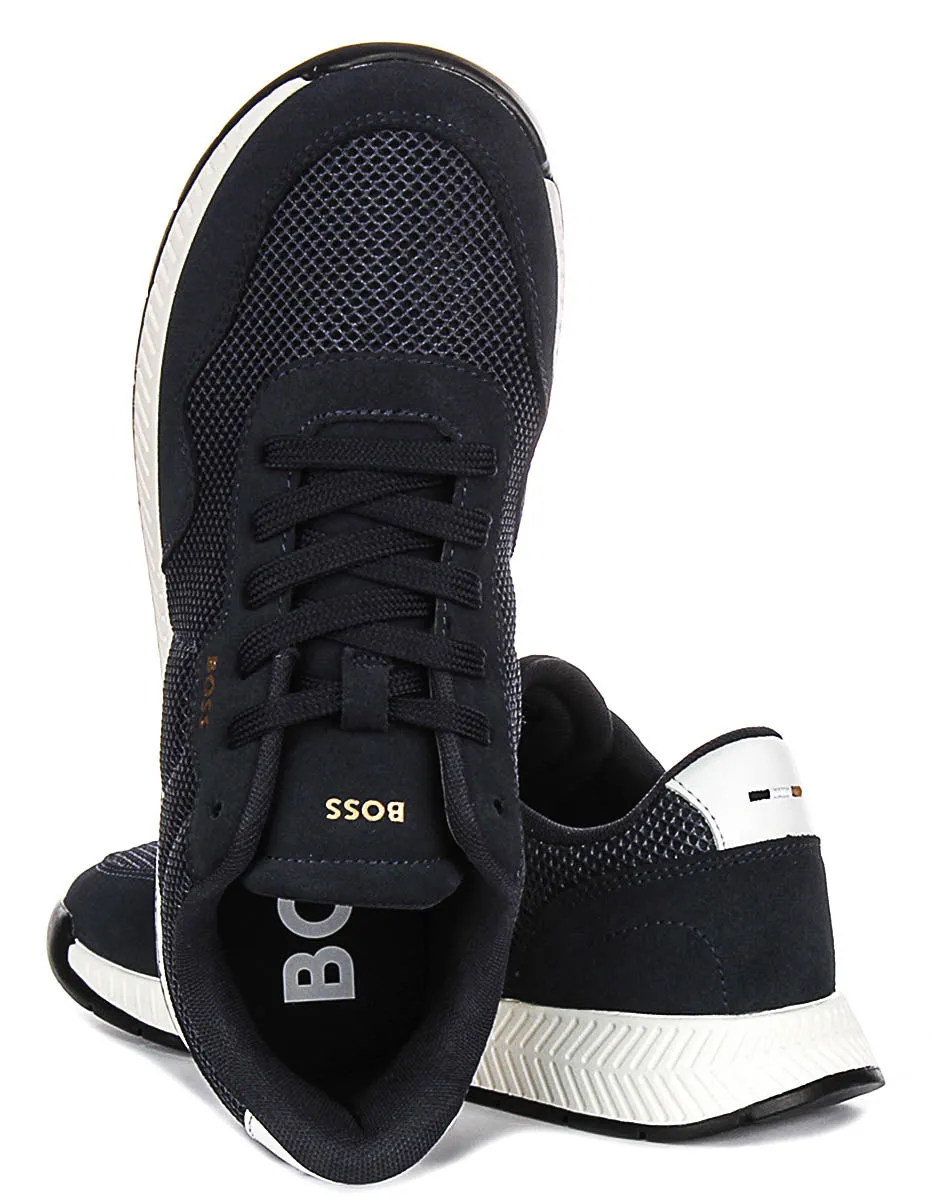 Lateral Stability Boss Titanium Runner In Dark Blue For Men