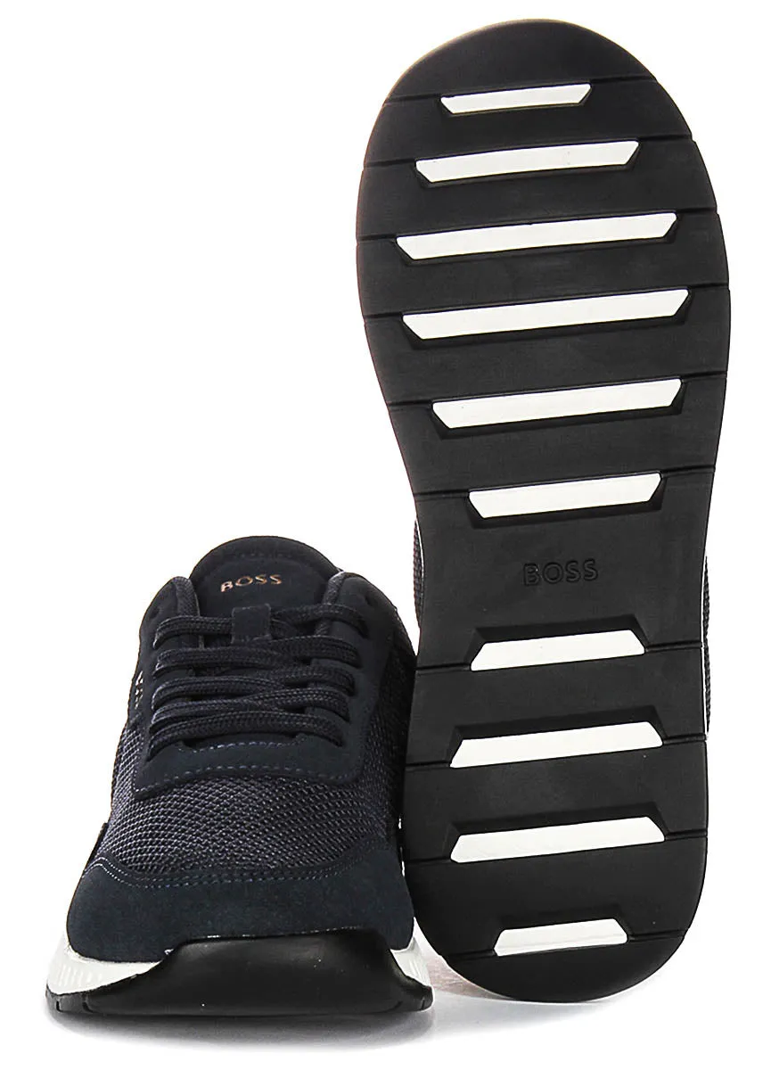 Lateral Stability Boss Titanium Runner In Dark Blue For Men