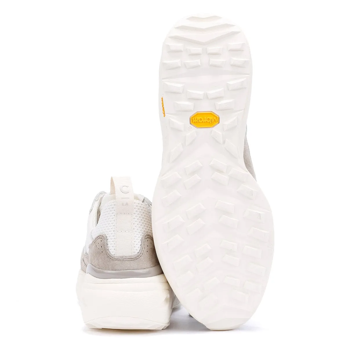 Layered cushioning Clae Salazar Men's Off White Cashmere Trainers