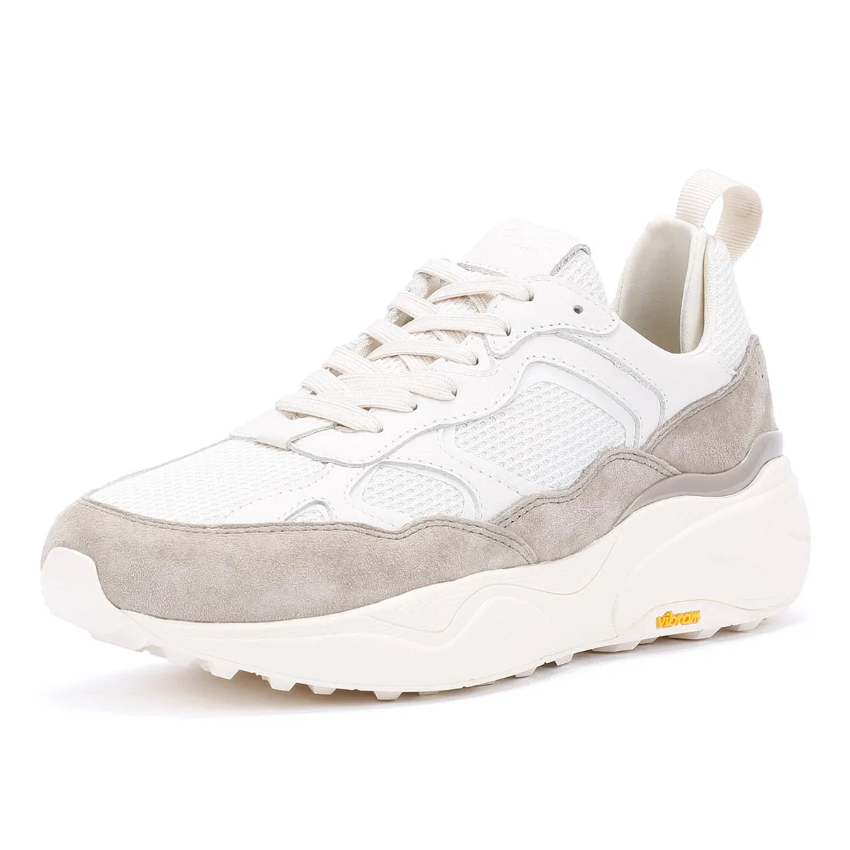 Layered cushioning Clae Salazar Men's Off White Cashmere Trainers