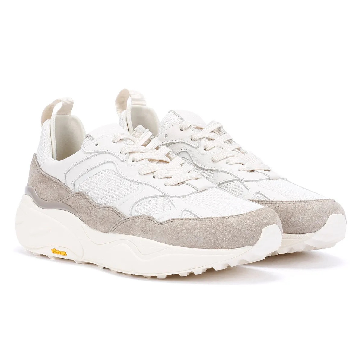 Clae Salazar Men's Off White Cashmere Trainers Stable Pace