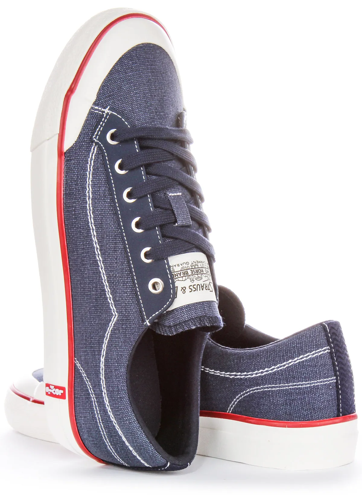 Levi LS2 Trainers In Navy Blue For Men Step Support