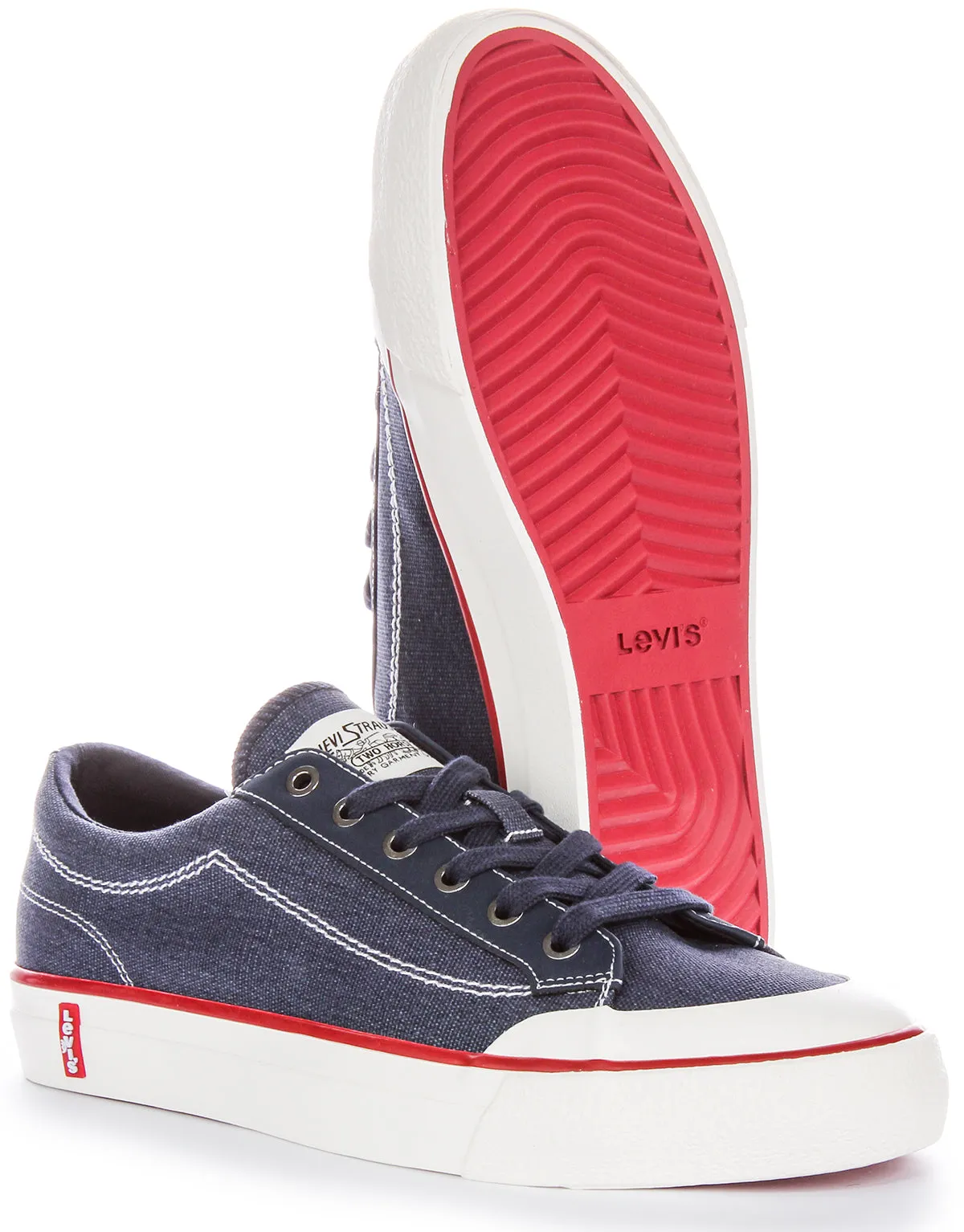 Levi LS2 Trainers In Navy Blue For Men Step Support