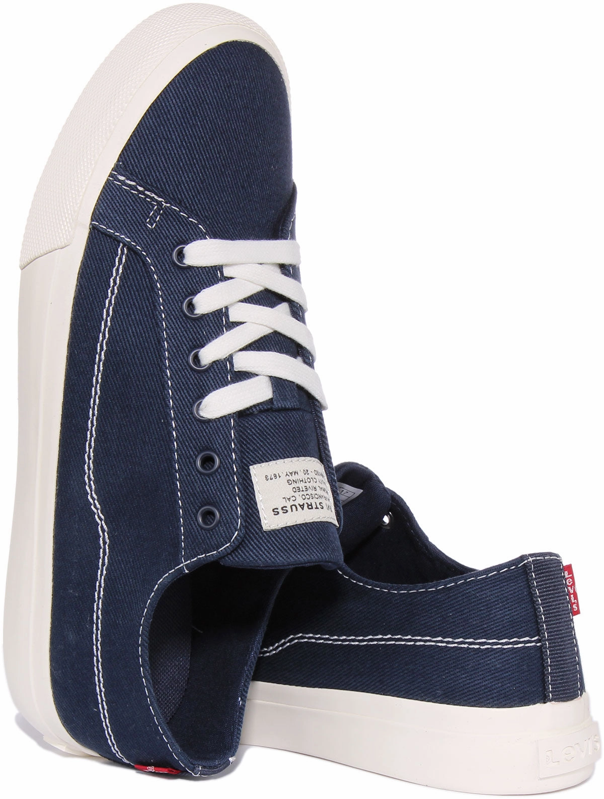 Levi Decon Lace In Navy Blue For Men Quick Lock