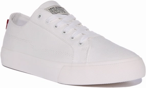 Internal shank supports efficient foot propulsion Levi Decon Lace In White For Men