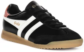 Torsion resistance adds safety during twisting movements Gola Classics Torpedo Leather In Black White For Men