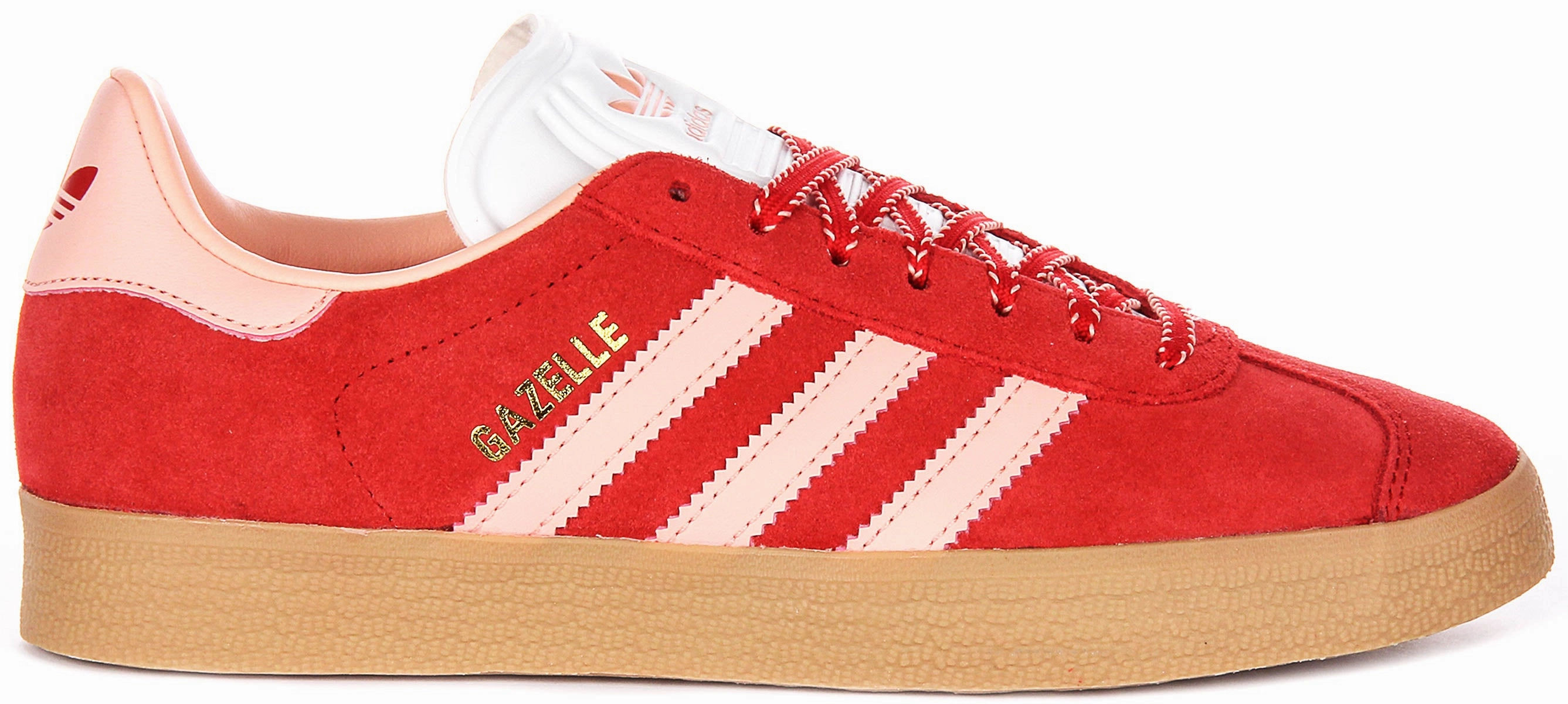 Light - weight build Adidas Gazelle W In Red Pink for Women