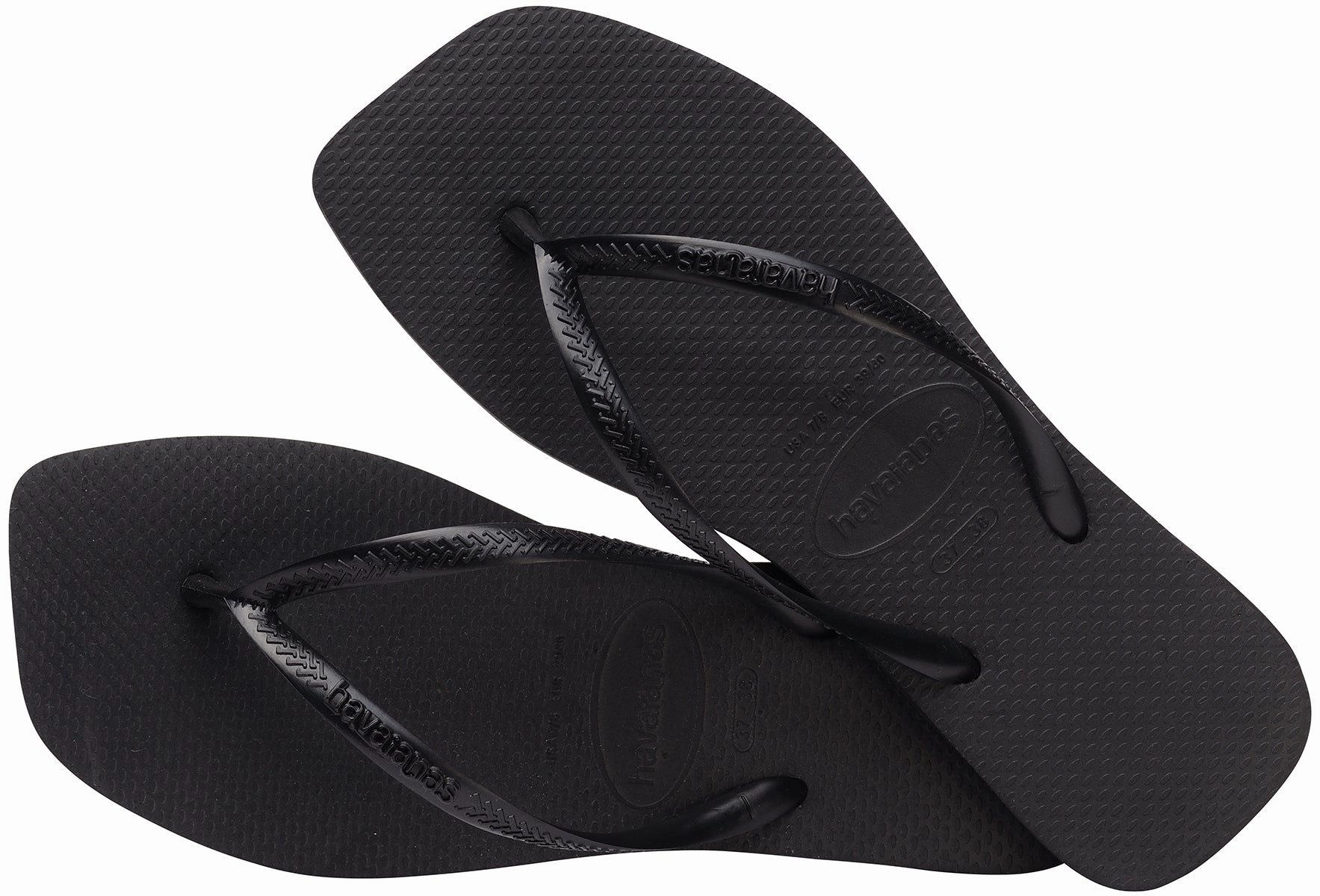 Light cushion Havaianas Square Sandals In Black For Women