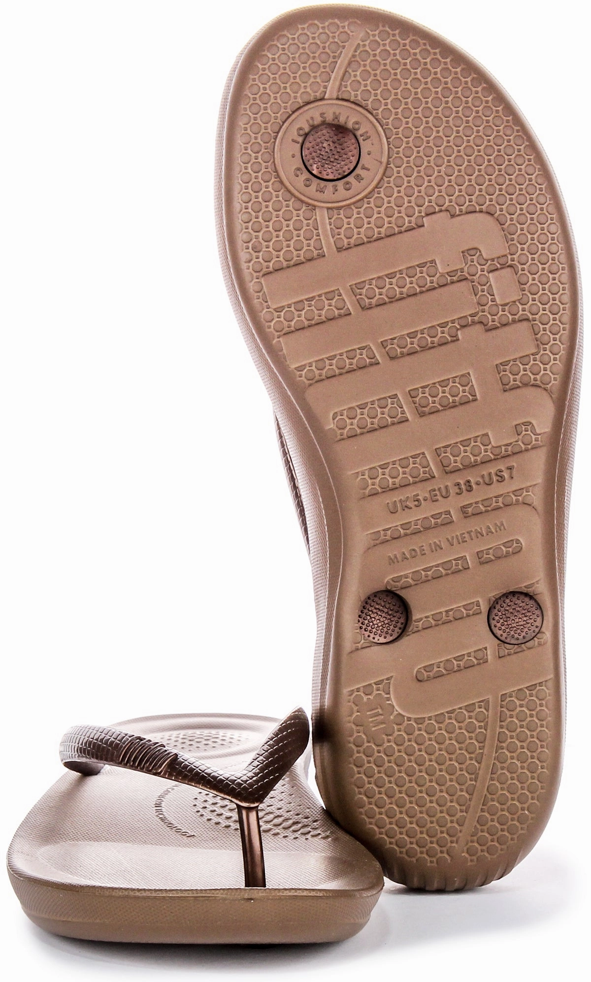 Light Design Freedom Fitflop Iqushion Ergonomic In Bronze For Women
