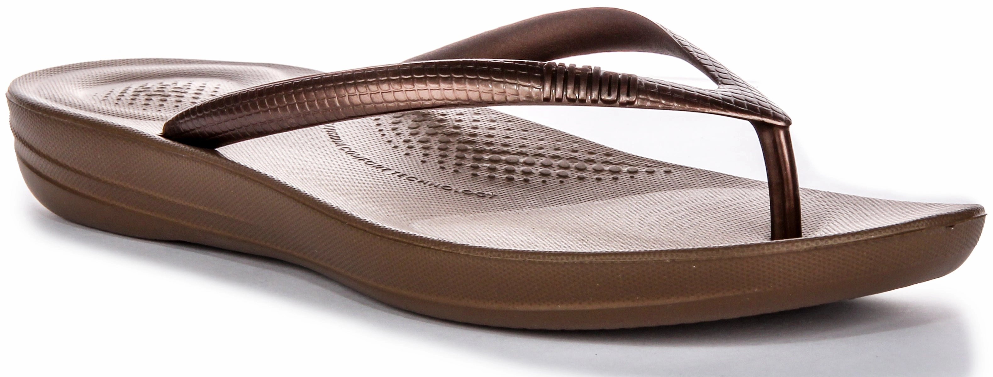 Fitflop Iqushion Ergonomic In Bronze For Women Park Picnic Outfit