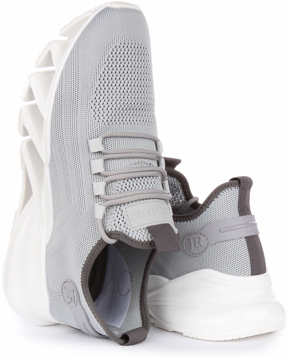Light Glide Justinreess England Bounce 5 Running Trainer In Grey