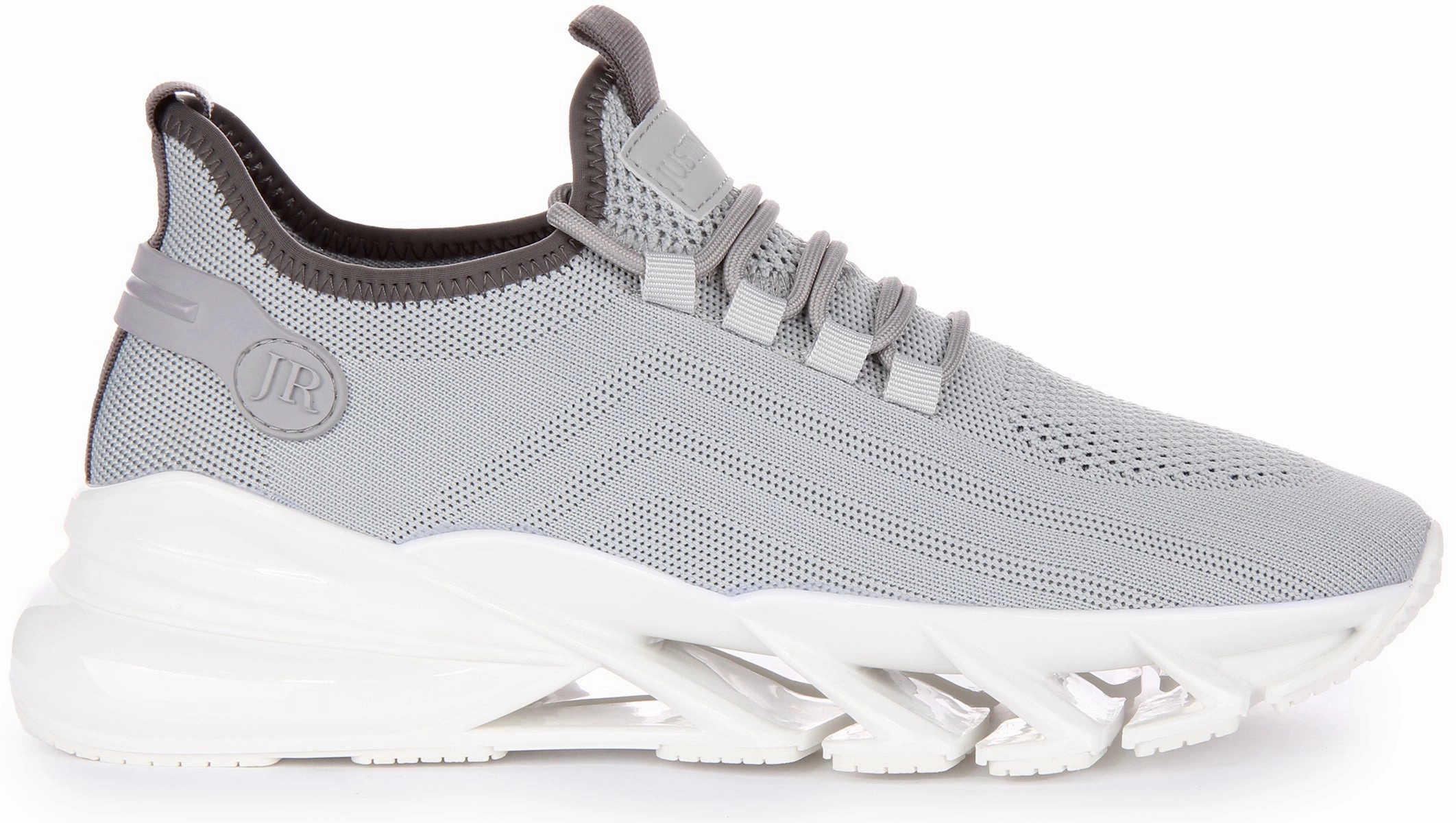 Light Glide Justinreess England Bounce 5 Running Trainer In Grey