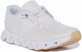 On Running Cloud 5 Undyed In White For Women Quick Travel Fit Simple Style