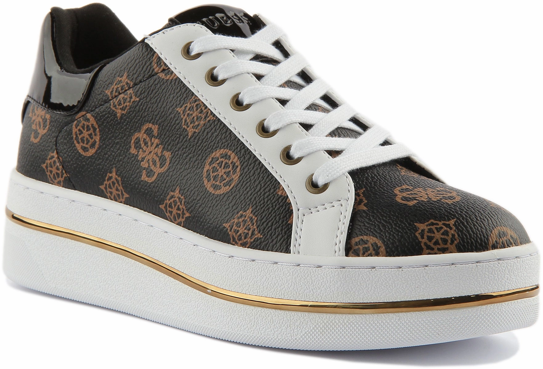 Run Ready Guess Nelsa In Brown White For Women