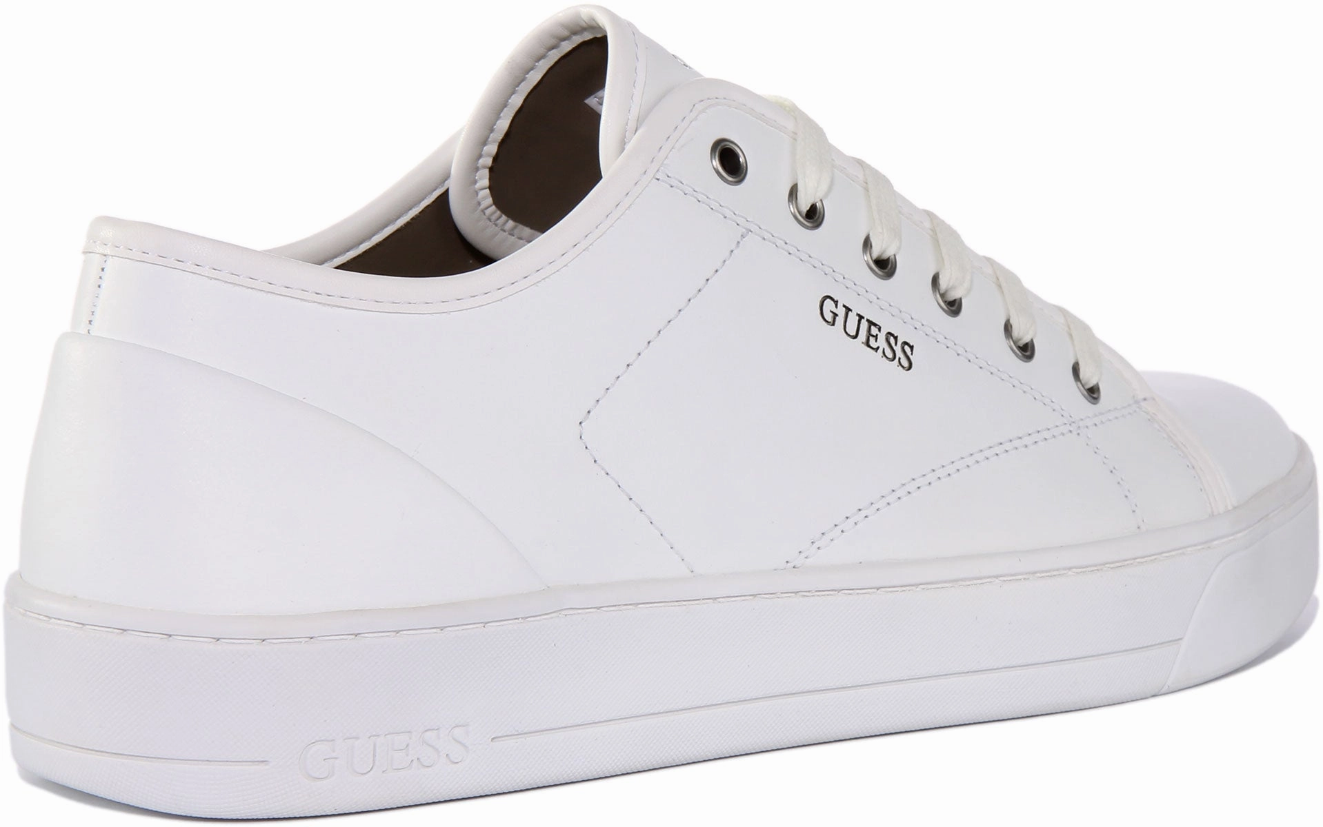 Light Motion Guess Udine Trainers In White For Men