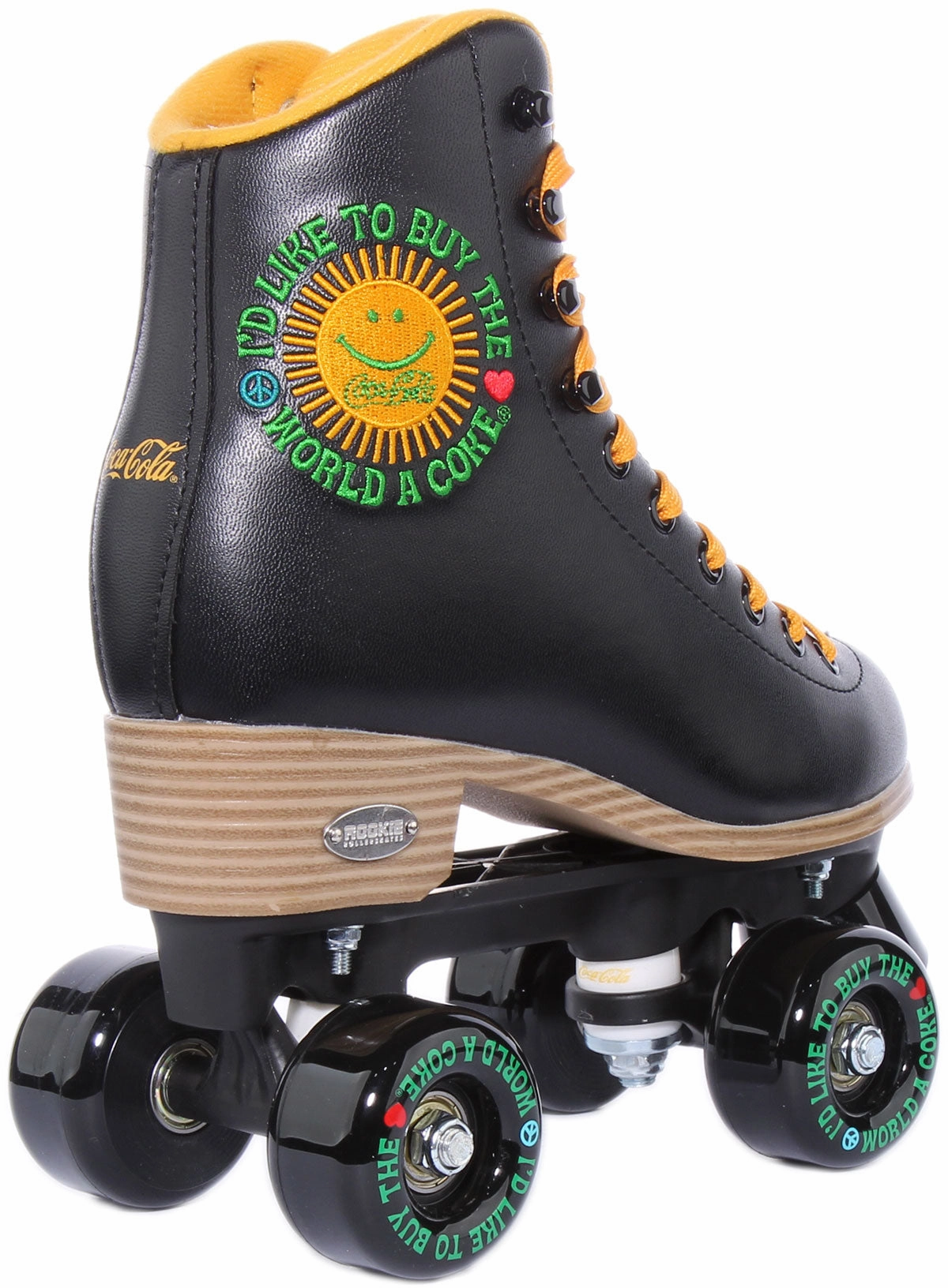 Light Motion Rookie X Coca Cola Rollerskates Sunshine Black In Black For Women
