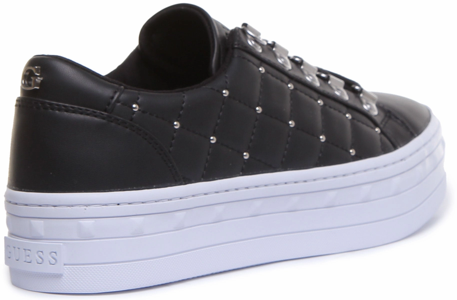 Light Motion Step-On Layer Guess Fl8Blmele12 In Black White For Women