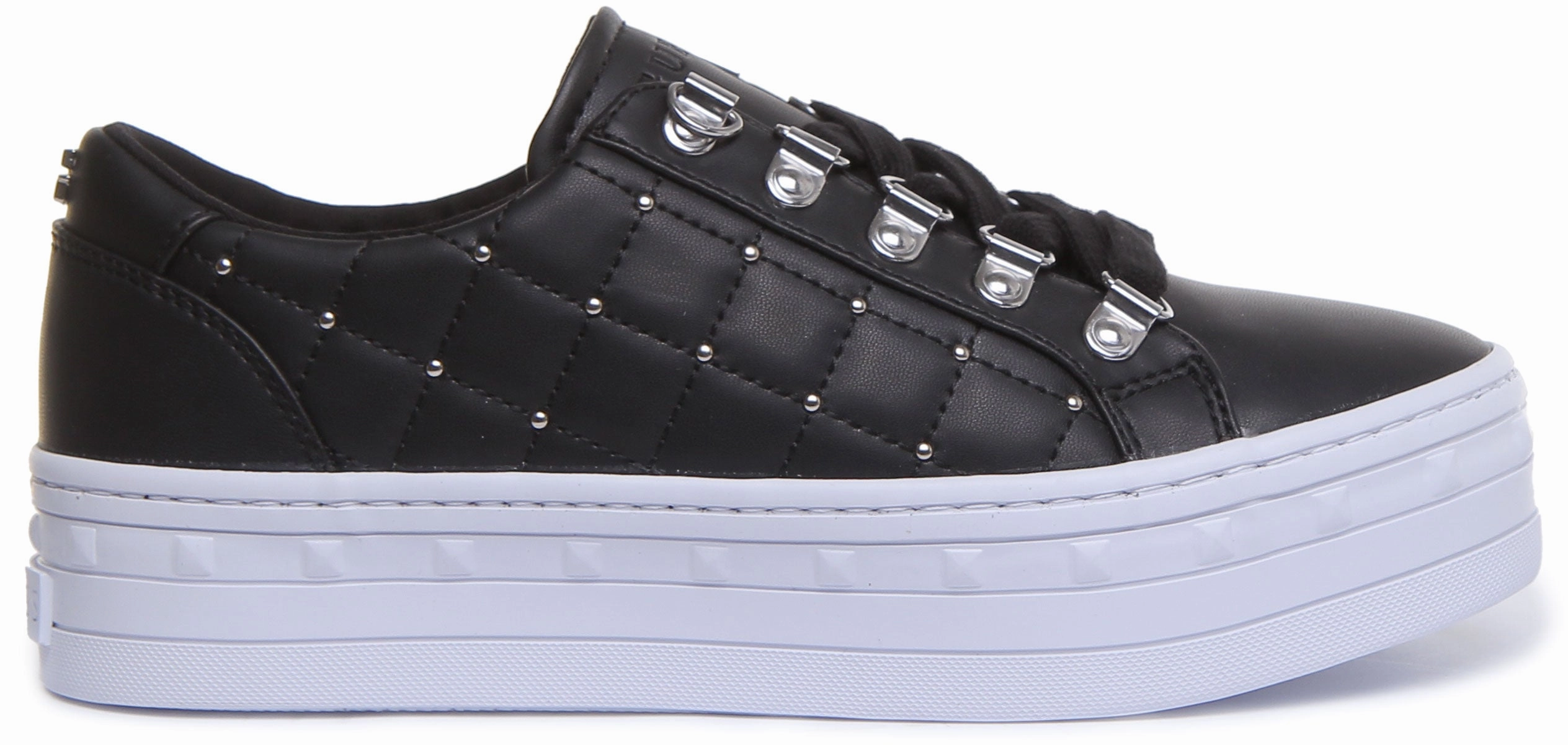 Light Motion Step-On Layer Guess Fl8Blmele12 In Black White For Women