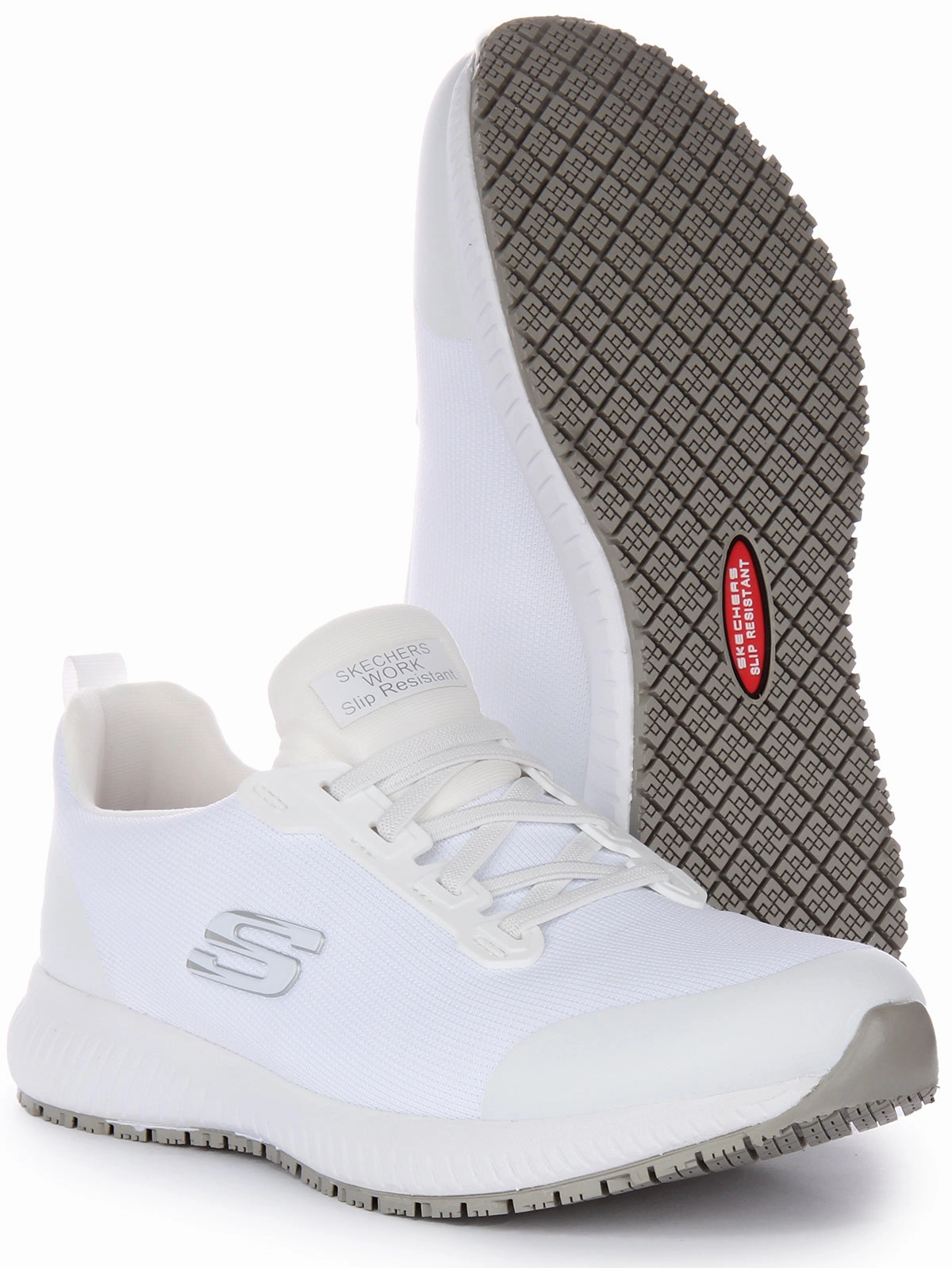 Light Path Skechers Squad SR In White For Women