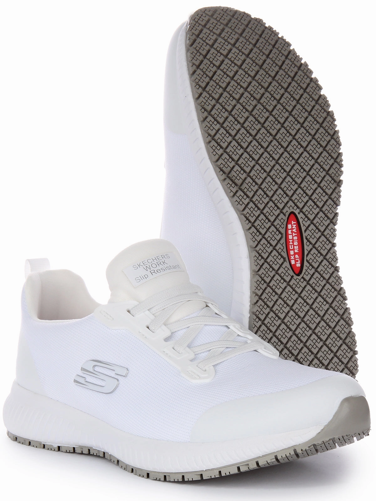 Light Path Skechers Squad SR In White For Women