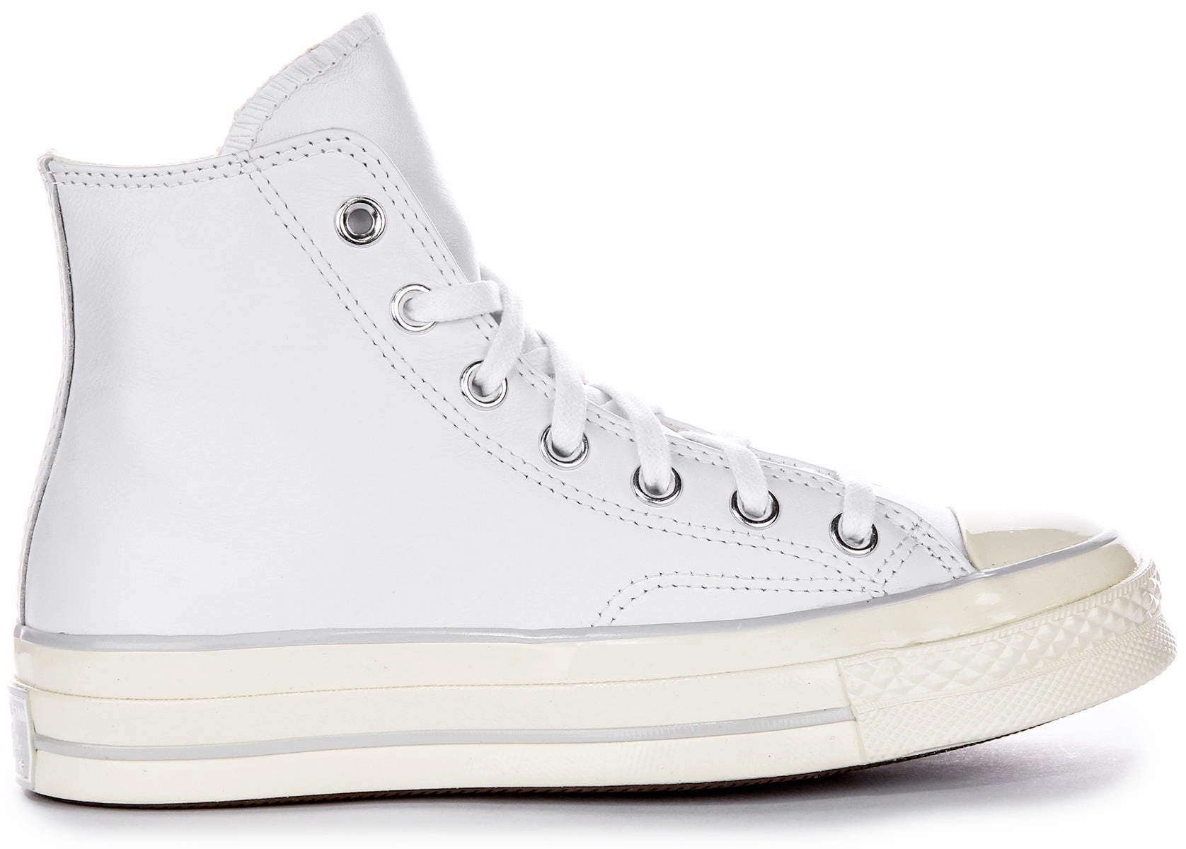 Light Sole Converse Chuck 70s High A07201C In White Leather