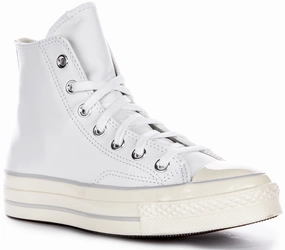 Converse Chuck 70s High A07201C In White Leather Garden Tour