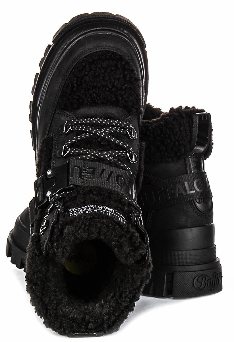 Light Step Move Buffalo Aspha Com1 Warm In Black For Women