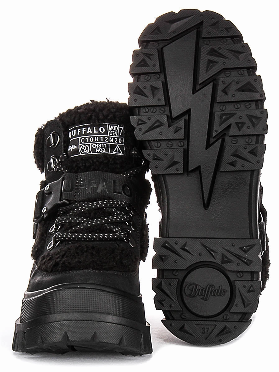 Light Step Move Buffalo Aspha Com1 Warm In Black For Women
